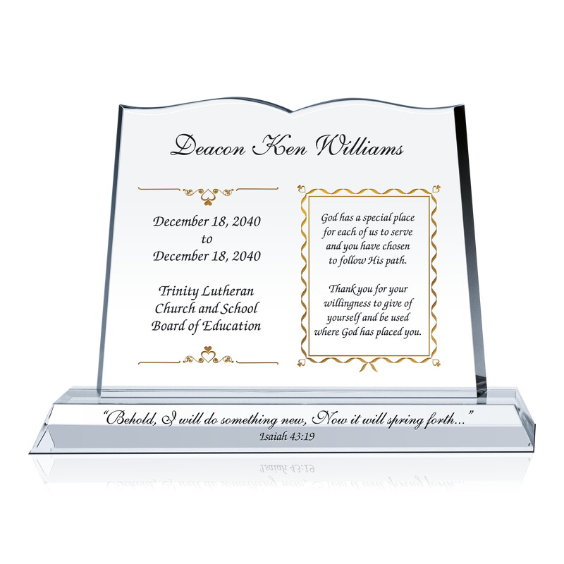 Going Away Gift Ideas for a Pastor/Priest - Wording Sample by Crystal ...