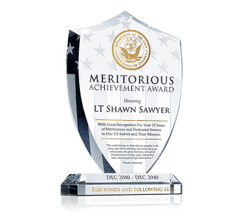 Navy Gift Plaques; Unique Gift Ideas for Sailors - Crystal Central