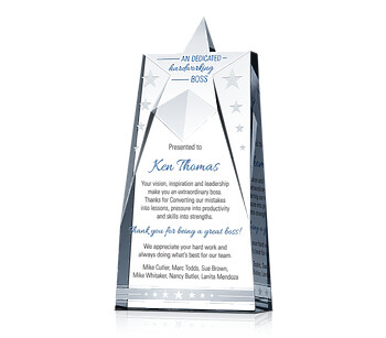 Personalized Boss Day Gifts - Crystal Gifts For Your Boss - Crystal Central