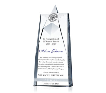 Unique Law Enforcement Plaques with Sample Wording Ideas - Crystal Central