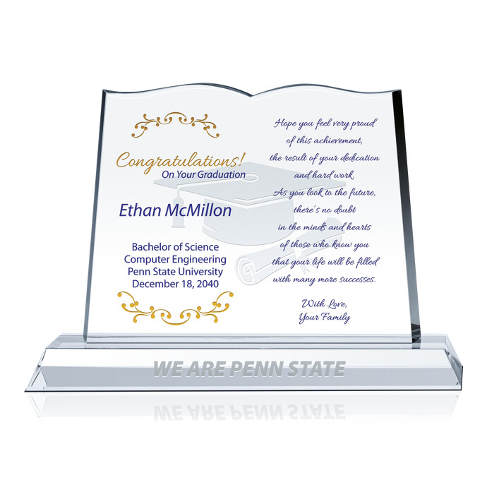 Personalized Crystal Graduation Platter, Class of 2023 Gift - The Crystal  Shoppe