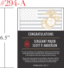 Military Promotion Gift Plaques - Crystal Central