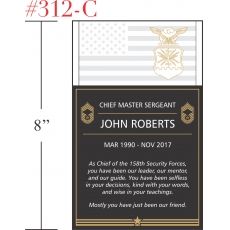 Thank You Airman! Plaque - Crystal Central